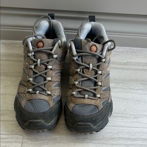 MERRELL Women’s MOAB Low Hiking Shoes US 10 gray blue